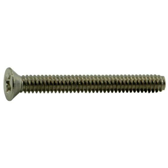 #2-56 x 3/4" 18-8 Stainless Phillips Flat Head Machine Screws (24 pcs.)