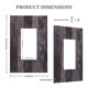 thumbnail image 5 of Cubierta decorativa para tomacorriente Oilbiexn con diseño vintage de tablones de madera, 5 of 8