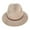 Beige, variant on Chenille Ribbed Knit Fedora with Hatband (Women)