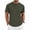 #01 Army Green 【Mix & Match: Choose Your Favorites】, variant on Men's Casual Short Sleeve Henley Shirt Blend Knit Top, Casual Henley with Stretch Comfort, Half Button Design, Round Neck, Soft Polyester Rayon Cotton Spandex, Daily | Zenithor,Army Green L
