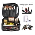 thumbnail image 2 of FORMRS Travel Makeup Bag Large Capacity Train Case Cosmetic Organizer with Adjustable Dividers, Psychedelic Forest, 2 of 8