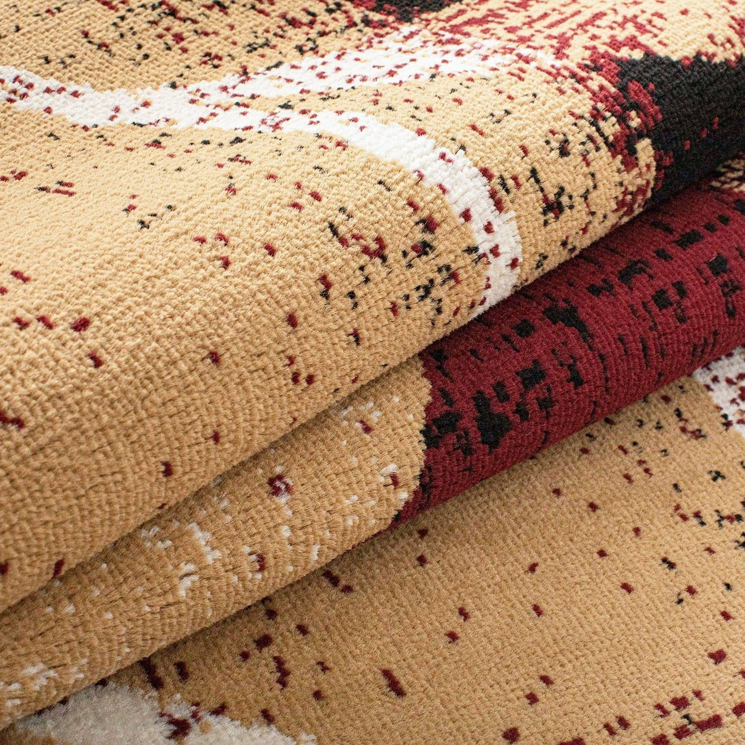 Superior Pastiche Floral Indoor Area Rug, 2' 7" x 8', Burgundy