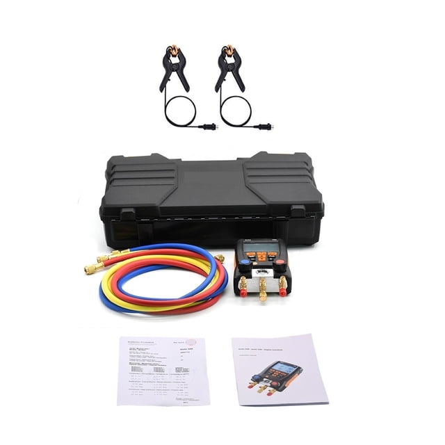 Digital Manifold Gauge Air-conditioning Manifold Pressure Gauge For Refrigerant With 2pcs Clamp ,Easy to Use