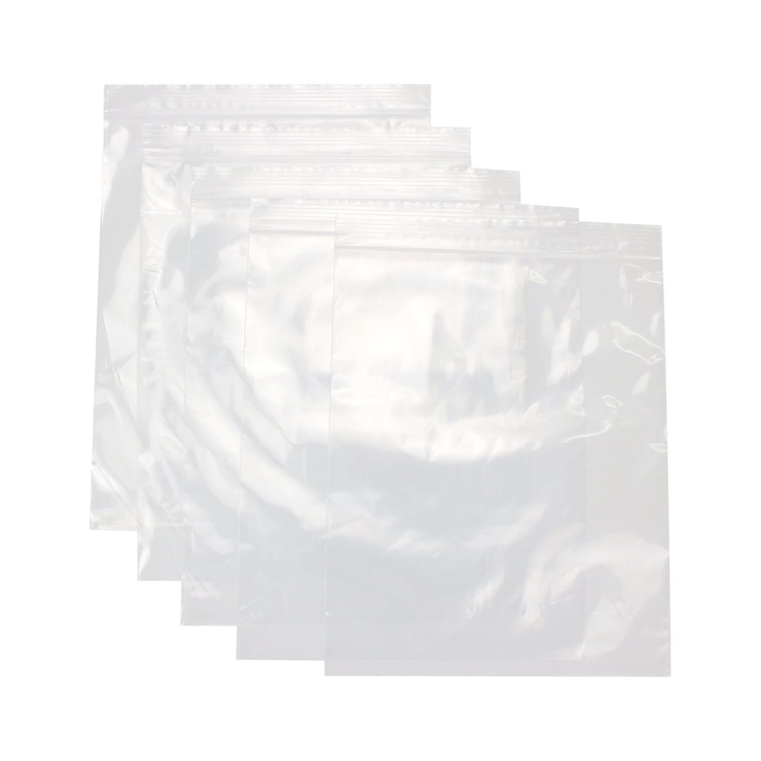 100ct, 10 x 12 Reclosable Zip Poly Bags 2 mil, BPA-Free, Clear, Durable, Packaging & Storing