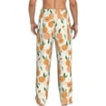 thumbnail image 3 of Goofa Peaches Pattern Printed Soft Pajama Pants for Men, Wide Leg Comfy Casual Lounge Yoga Pants-Large, 3 of 9