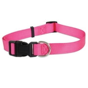 New 1PK Petmate 11082 Nylon Adjustable Dog Collar, Hot Pink, 1-1/2" x 20-30", Each