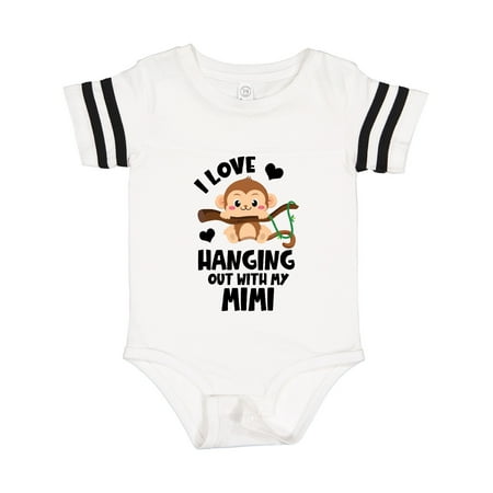 

Inktastic Monkey I Love Hanging out with My Mimi Gift Baby Boy or Baby Girl Bodysuit