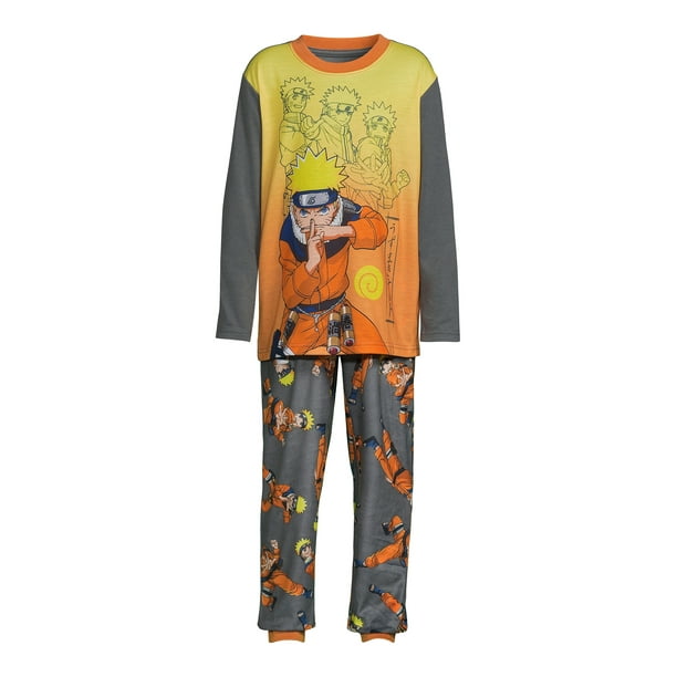 Naruto Boys Long Sleeve Top and Pajama Pant Set 2 Piece Sizes 4 12