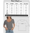 thumbnail image 3 of Women's Lightweight Short Sleeve V-Neck T-Shirt - Loose Fit Casual Summer Top, 3 of 6