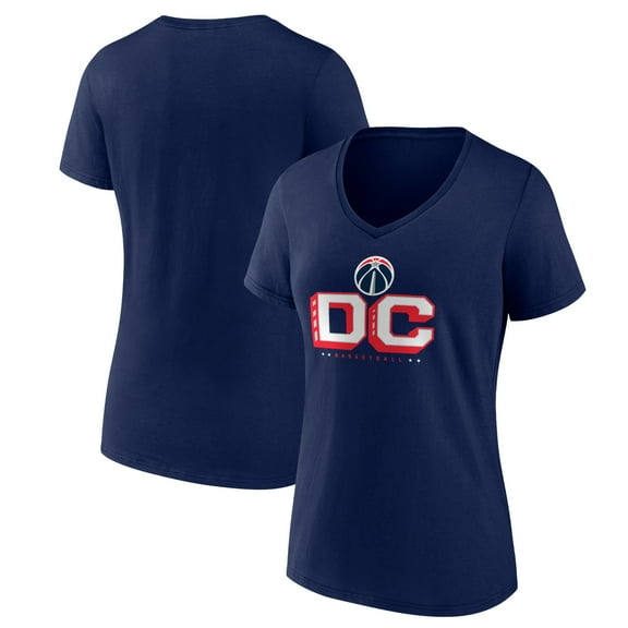 Men's Navy Washington Wizards Pick & Roll Coverage V-Neck T-Shirt