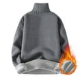thumbnail image 2 of Ahabrexf Underwear for Men, Casual Solid Thickened Knit Pullover Long Sleeve Turtleneck Sweater, 2 of 5