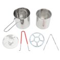 thumbnail image 2 of Small Deep Fryer Pot, Stainless Steel Oil Saving Small Fryer Mini Deep Fryer Pot with Lid for Frying Fish Shrimp Chicken Fries, 2 of 7