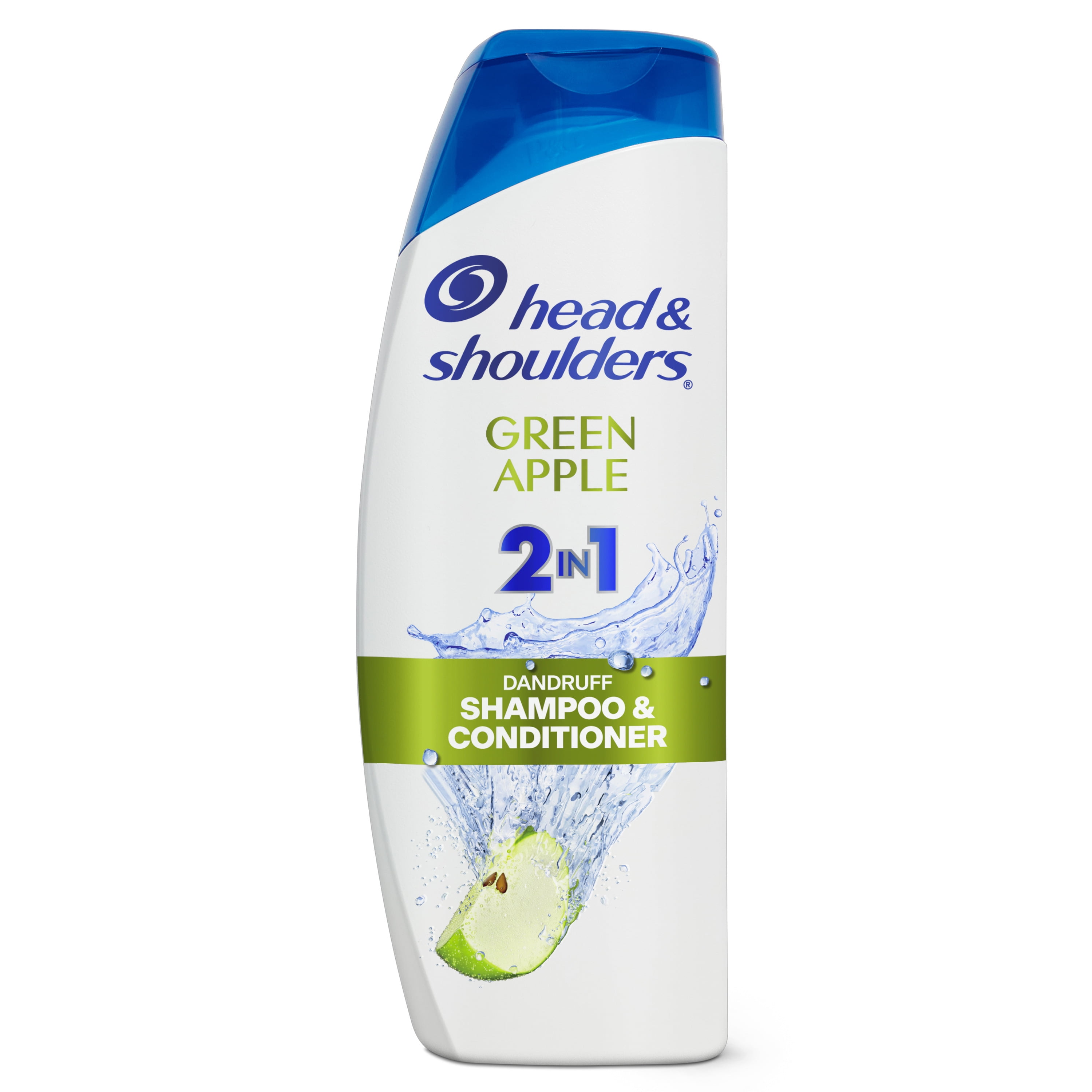 Head and Shoulders 2 in 1 Dandruff Shampoo and Conditioner, Green Apple, 12.5 oz