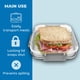 thumbnail image 3 of Recipiente para sándwiches Biosmart, reutilizable, sin BPA, paquete de 2, 3 of 6