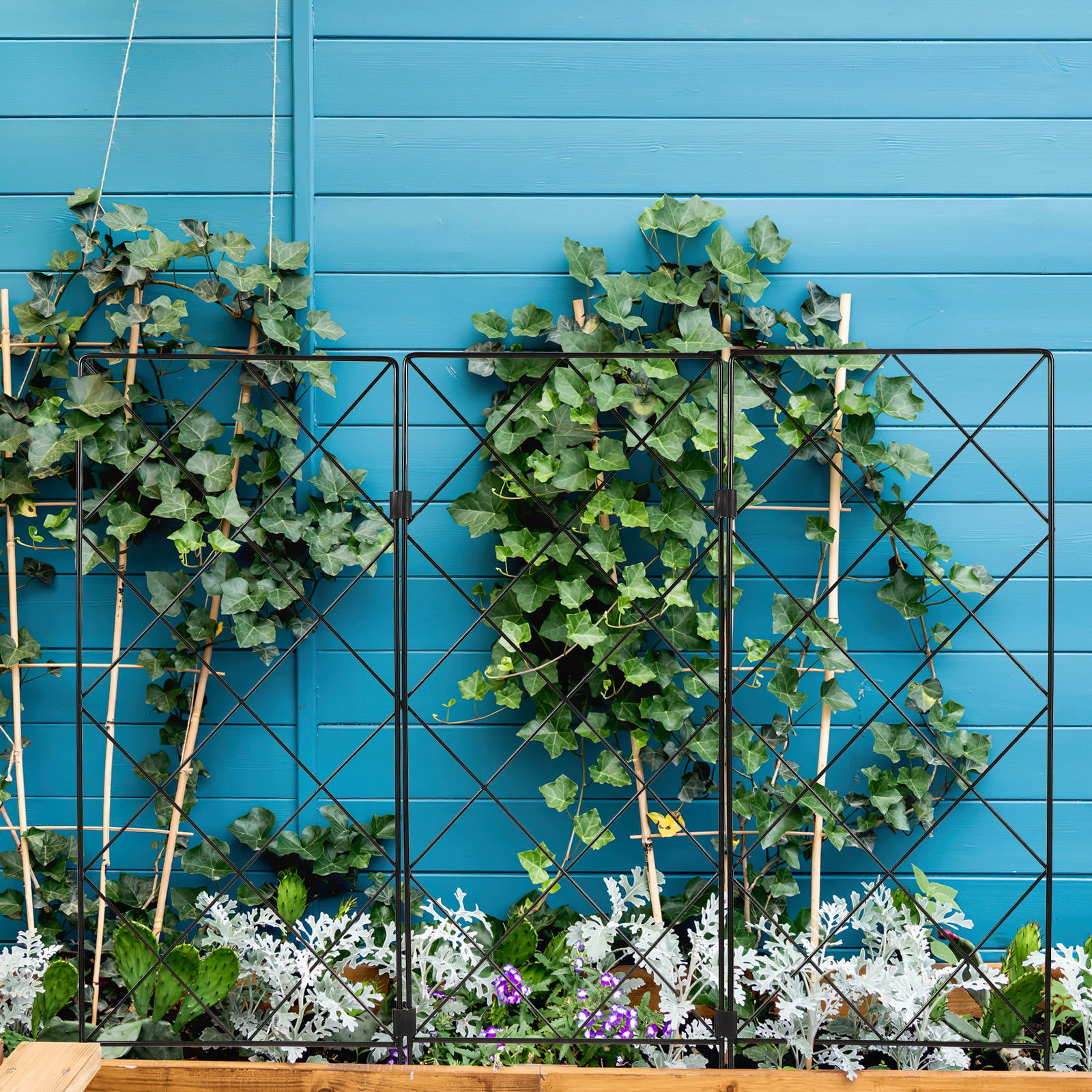 Pawsdot Strong Iron Plant Support Rack for Tomato Cucumber and Vine Plants