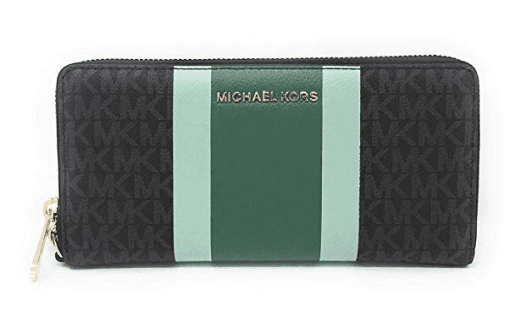 green michael kors wallet