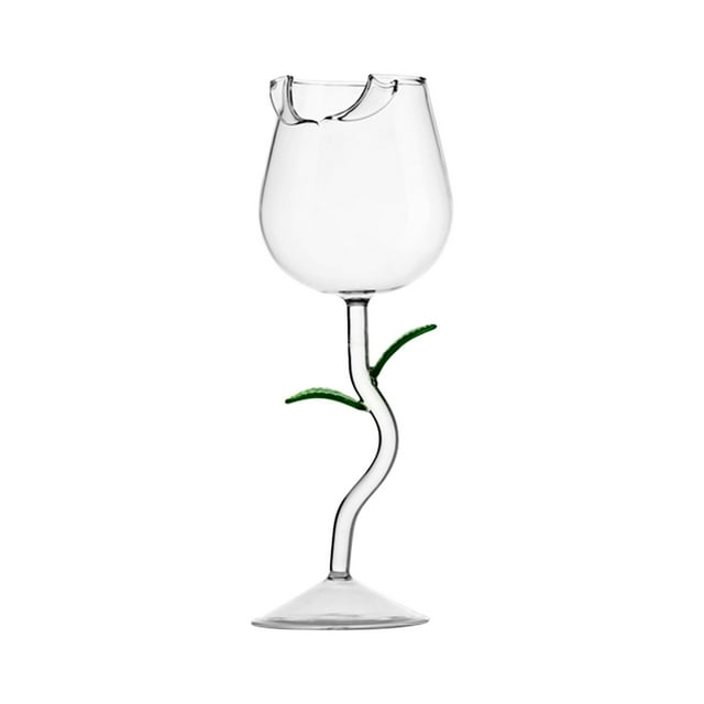 Vaidha Coupe à Vin Rose Rouge Verre Haut de Gamme Coupe à Vin Haute