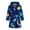 Dark Blue, variant on Dakiuu Boys Girls Bathrobes Todder Boys' Girl'S Fleece Hooded Flannel Robe Childrens Plush Soft Pajamas Sleepwear for Kids with Pockets 2-12 Years