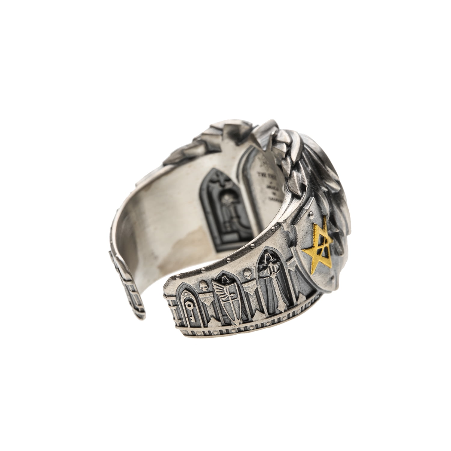 Starforged Warhammer 40K Dark Angel Ring Mark of HexagramMaton Lion King