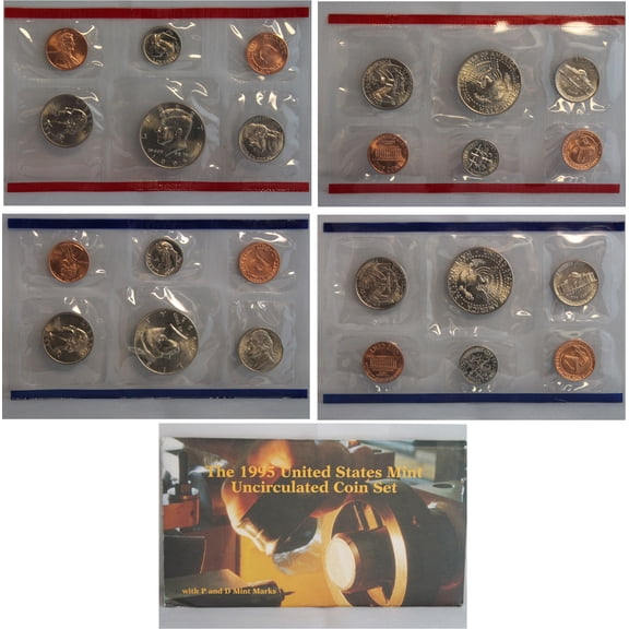 1995 U.S. Mint Set – 10 Coins – Collectible OGP Set