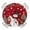 Red Green, variant on Round Fitted Tablecloth with Elastic Edge, Red Snowman Christmas Waterproof Table Cloth Table Cover for 55"-60" Tables, Xmas Tree Snowflake Ball Poinsettia Tablecloths for Dining Picnic Party Outdoor
