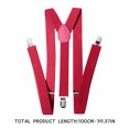 thumbnail image 2 of Clearance! YOHOME Mens & Womens One Size Suspenders Adjustable Suspenders with Heavy Duty Clip for Work, Gray, 2 of 3