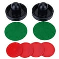 thumbnail image 2 of Ice Hockey Pushers Pucks Set, Lightweight Plastic Paddles with 4 Replacement Pucks, Fits Standard Tables Game, 2 of 7