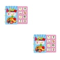 thumbnail image 1 of Vogacara Niños Quiet Busy Book Reutilizable Adorable Esclarecedor Pegatina Juguete Juguete Festival de Navidad Regalo de vacaciones Fruta Fruta 2Conjunto, 1 of 6