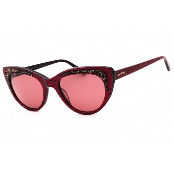 BEBE BB7242-650-55  Sunglasses Size 55mm 140mm 19mm pink animal Women NEW
