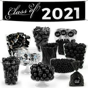 Black Graduation Class of 2024 Candy Buffet