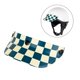 thumbnail image 5 of Visera para casco de motocicleta con 3 broches, estilo retro, abierta, para sol Azul blanco, 5 of 9