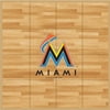 MLB Miami Marlins Portable Foam Puzzle Tailgate Floor Mat
