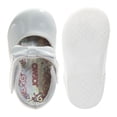 thumbnail image 4 of Josmo Baby Girls Mary Jane Flats with Bow Detail: Non, Slip Sole Wedding Flower Girls Shoes (Little Kid), White Patent, 6, 4 of 7