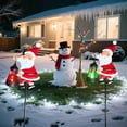 thumbnail image 5 of MOQIN Christmas Outdoor Yard Signs Decorations, LED Solar Metal Garden Stake Lights with Joy for Lawn Front Door Garden Home Farmhouse Porch Outside Christmas Decor (Santa Claus), 5 of 9