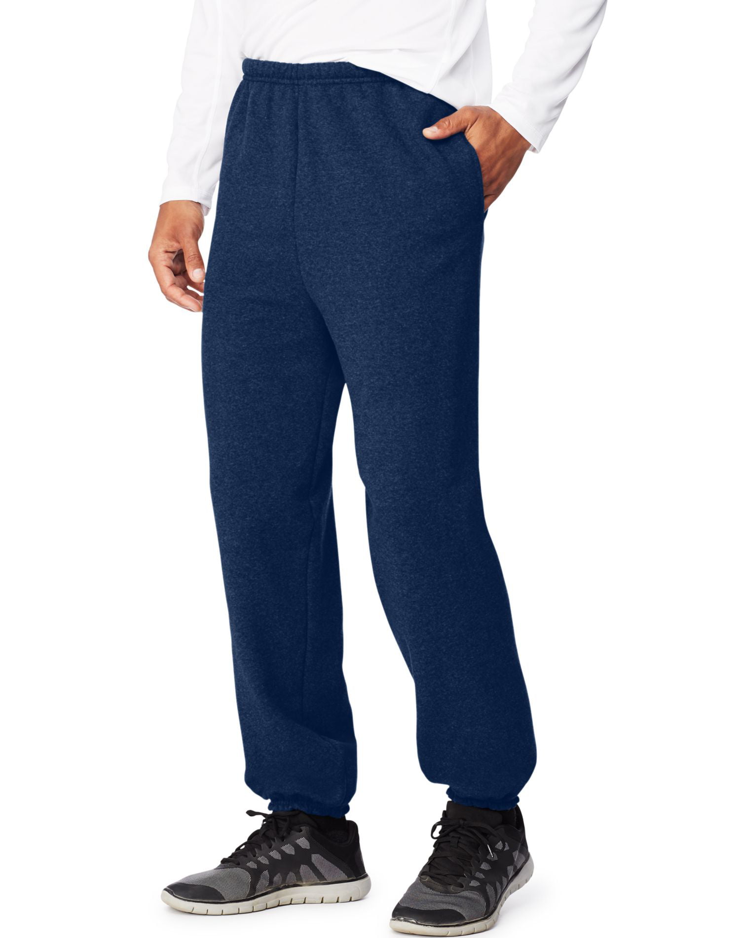 Hanes Mens Sport Ultimate Cotton Fleece Sweatpants With Pockets, L ...