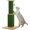 Green, variant on Road Large Cat Scratching Post 32” Tall Scratching Post for Indoor Cats Adults Ultimate Scratch Post with Woven Sisal, Large Base and Removable Dangling Ball- Beige