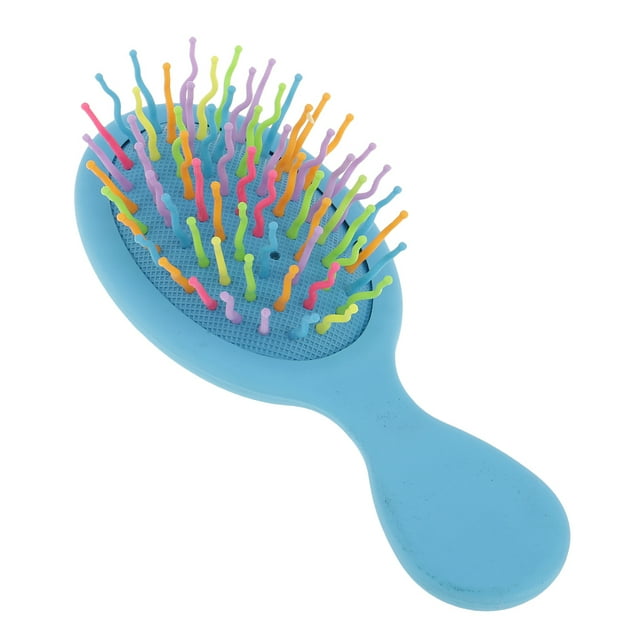 Cojín de salón profesional, cepillo para desenredar el cabello, extensión de moño, peine de ducha, cuero cabelludo Azul jinwen Cepillo del cepillo