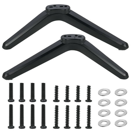 BUBABOX TV Legs for TCL Roku TV Stand Legs, Replacement Black Legs for TCL Smart TV Base Stand for 32 40 49 50 55 Inch with Screws(Black)
