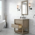 thumbnail image 4 of Water Creation Oakman 30" Single Sink Top Wood Bath Vanity in Gray Oak/White, 4 of 7