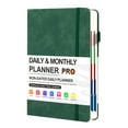 thumbnail image 2 of HandyHome 1pc Bill Tracker Notebook(Undated), Monthly Bill Organizer with Elastic Band, Pen Holder, Bookmark&Inner Pocket, Hardcover Bill Payment Tracker Budget Book, 5.8''×8.5'' Army Green 416 Pages, 2 of 3