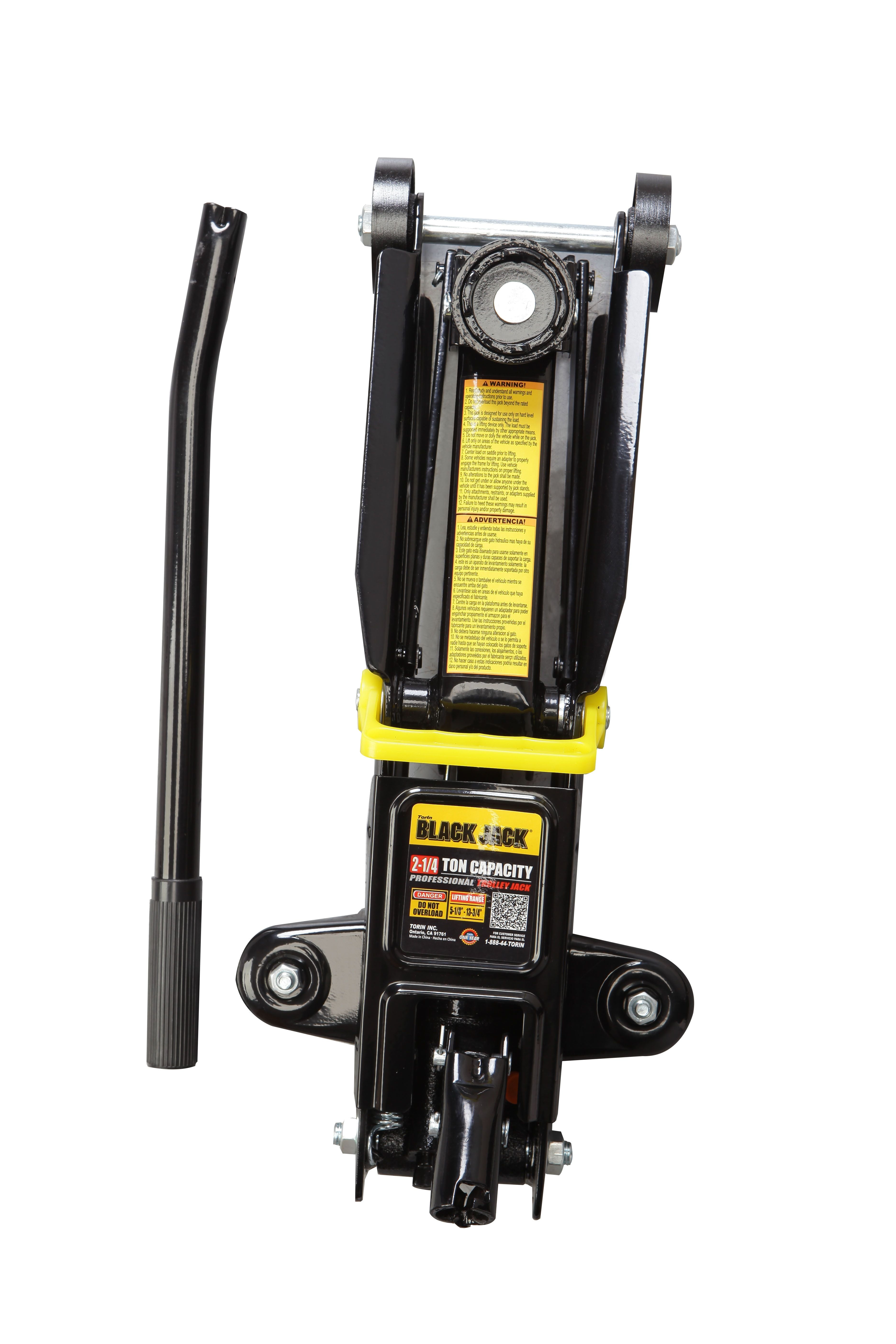 2.25 Ton Trolley Jack with 2.25 Ton Jack Stands in Case Black - T82253W -