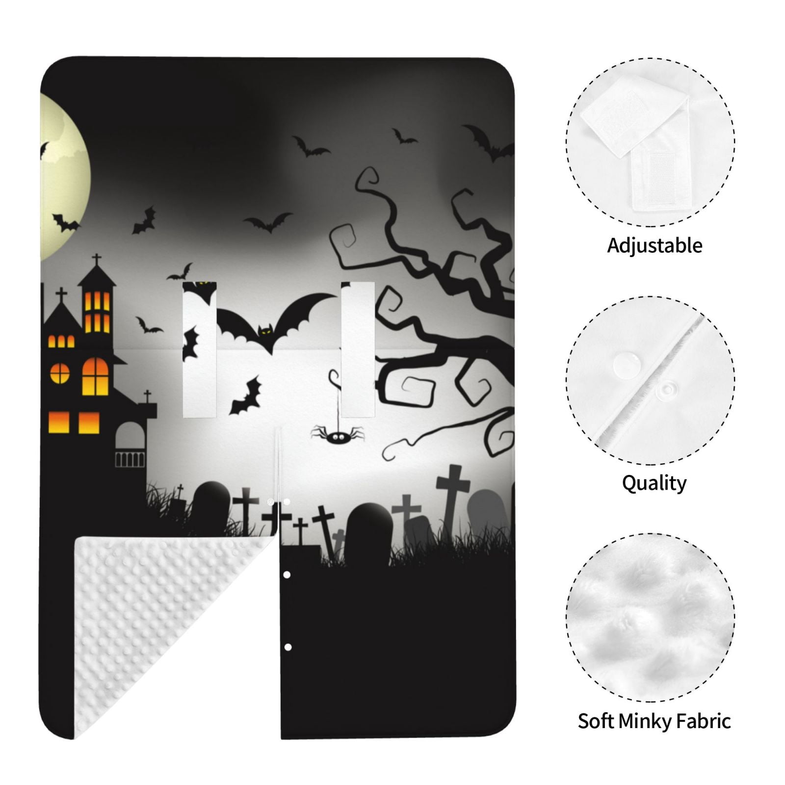Naloa Happy Halloween 1 Baby Car Seat Cover, Breathable Baby Carrier Cover, Multiuse Baby Carrier Cover & Nursing Breastfeeding Cover