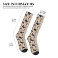 thumbnail image 2 of Lsque Butterflies Pattern Sport Compression Socks for Men & Women 15-20 mmHg Knee High Nurse Pregnant Running Medical and Travel Athletic, 2 of 6