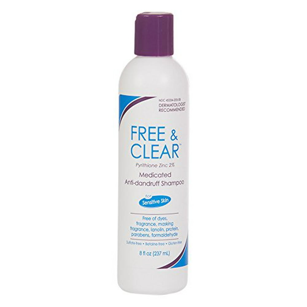 4 Pack Vanicream Free and Clear Medicated AntiDandruff Shampoo 8oz