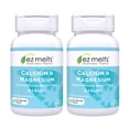 thumbnail image 2 of (2 pack) EZ Melts Dissolvable Calcium and Magnesium Supplement with Vitamin D3, Sugar-Free, 1-Month Supply - 2 Pack, 2 of 10