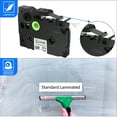 thumbnail image 3 of GREENCYCLE 5PK Compatible for Brother P-touch Black on White 24mm TZ TZe TZe-S251 TZ-S251 TZ-251 TZe-251 Extra Strength Laminated Label Tape, 3 of 7