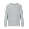 thumbnail image 3 of Hauts et Blouses d'Été pour Femmes 2023 T-shirt Décontracté à Manches Raglan Col Rond Automne Hiver pour Femmes en Liquidation, 3 of 5