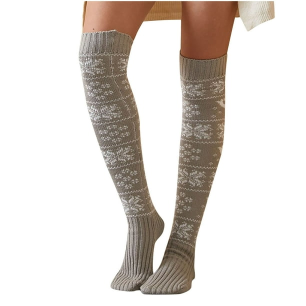 IROINID On Sale High Socks for Women Christmas Ladies Cotton Middle Tube Socks Stockings Calf Socks