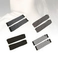 thumbnail image 3 of Nvzi 4 pares de guantes largos de invierno sin dedos, de punto, calentadores de brazos, guantes hasta el codo(negro, gris oscuro, rayas blancas y negras, rayas negras y grises), 3 of 4