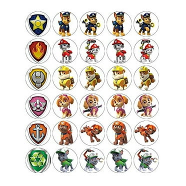 24 paw patrol ruff ruff rescue cupcake cake rings birthday party favors toppers walmart com
